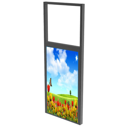 49 inch High Brightness Ultra Slim Double-Sided Window Hanging Digital Signage LCD Display